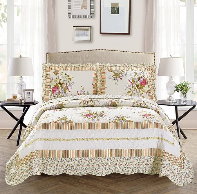 Fancy Collection 3pc Bedspread Bed Cover New by Fancy+Linen