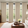MIULEE Pinch Pleated 100% Blackout Curtains 40"x96" Long Sand 4 Panels Set | by MIULEE