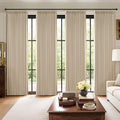 MIULEE Pinch Pleated 100% Blackout Curtains 40"x84" Long Sand 4 Panels Set | by MIULEE