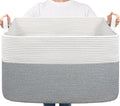 Goodpick 85L Large Woven Rope Blanket Basket, Living Room & Bedroom Organization by Goodpick