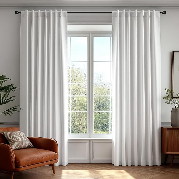 Deconovo Faux Linen 100% Blackout Curtains by Unknown