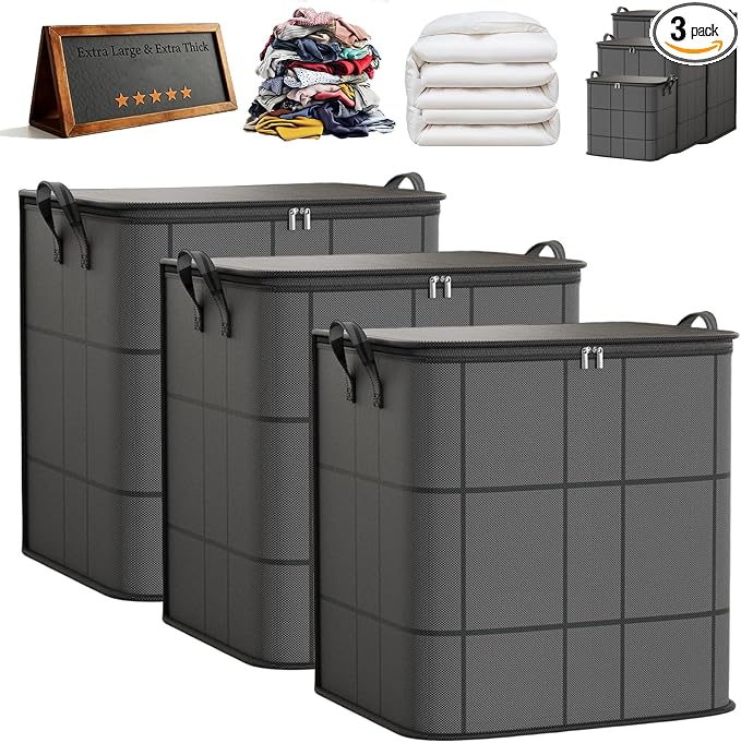 180L Spacious Moving Storage Bin by Unknown