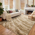 Area Rugs for Living Room, Tie-Dyed 5x8 Feet Soft Fluffy Shagg Plush Rug High by Cuzwlovita