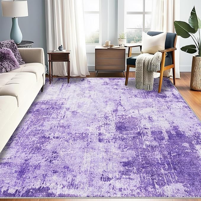 RELEANY Washable 9'x12' Abstract Area Rug by RELEANY