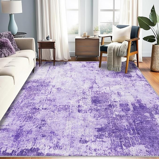 RELEANY Washable 5'x8' Abstract Area Rug by RELEANY