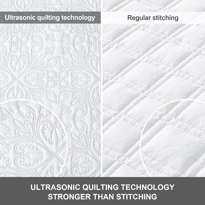 Hansleep White Quilt California King Size - Image 4