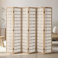 VEVOR Room Divider, 6 Panel Japanese Room Divider, Wood Folding Privacy Screen by VEVOR