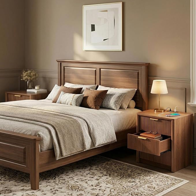 LYNCOHOME 23" Fluted Nightstand - Image 6