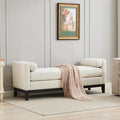 RuiSiSi Elegant Upholstered End of Bed Bench, Daybed Ottoman by RuiSiSi