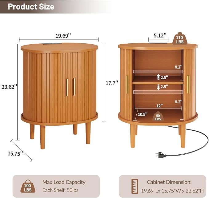 DHH Mid Century Modern Nightstand - Image 2