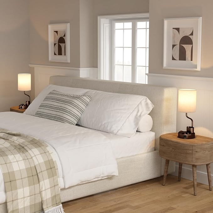 Bedside Lamps for Bedroom Set of 2 - Image 5