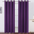 Blackout Curtains 66 x 95 inch/Purple Curtains Set of 2 Panels/Thermal by Lemomo