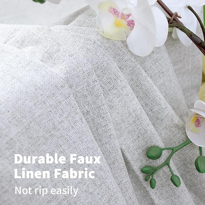 YoungsTex Linen Blackout Curtains 68 Inch Length - Image 5