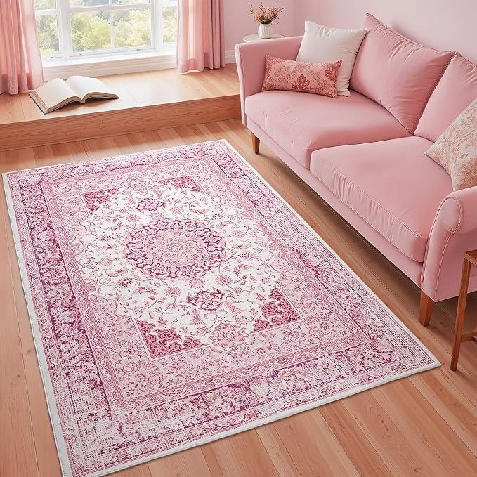 Macgace Washable Vintage Area Rug - Image 2