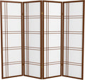 Oriental Furniture 5 ft. Tall Double Cross Shoji Screen by RedLantern