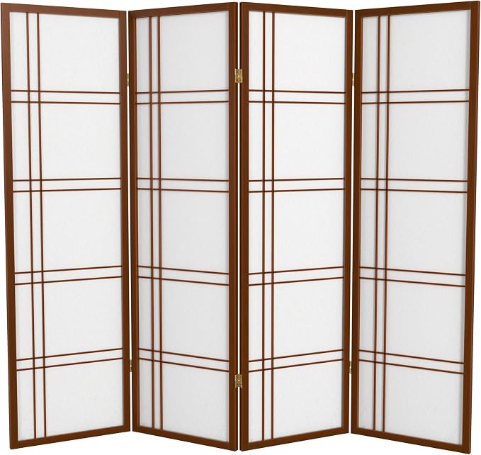 Oriental Furniture 5 ft. Tall Double Cross Shoji Screen by RedLantern