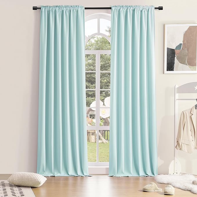 2 Panels Blackout Curtain Panels by DONREN