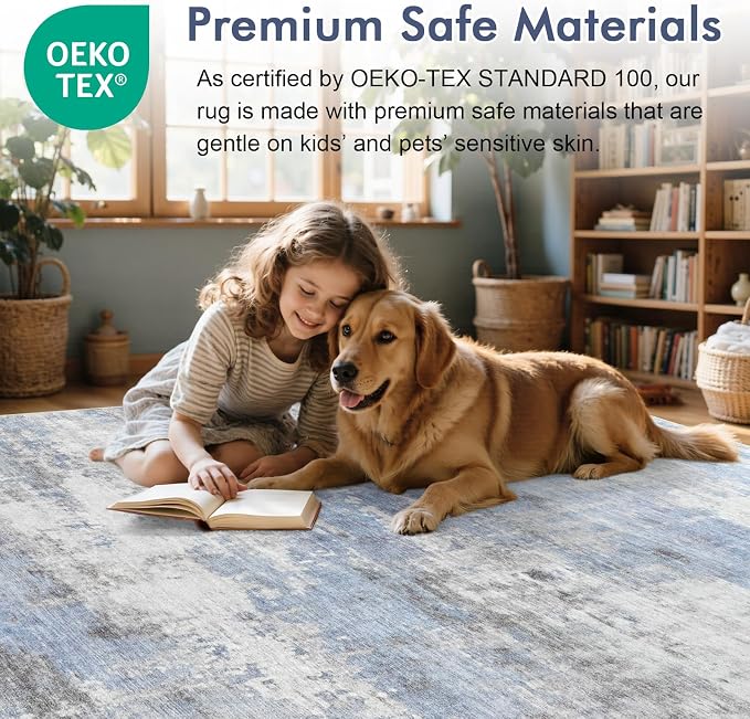 8x10 Ft Large Area Rugs for Living Room, Soft Non-Slip Washable Rugs Modern - Image 6