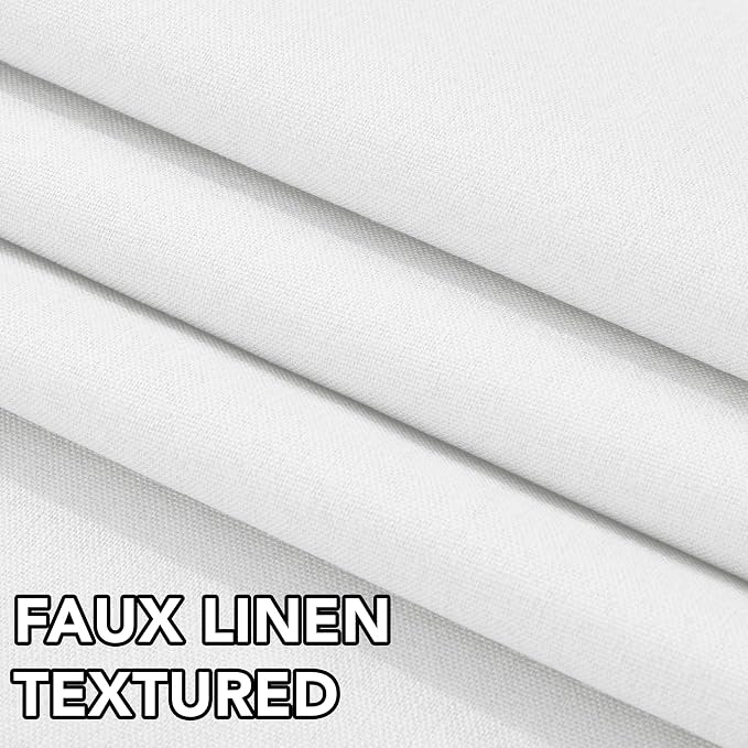 Deconovo Faux Linen 100% Blackout Curtains - Image 7