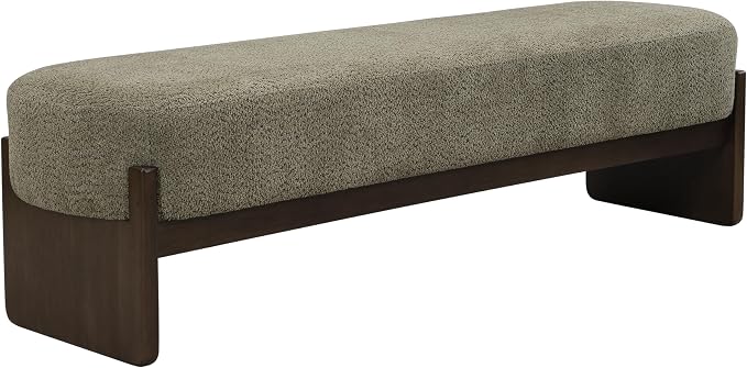 Christopher Knight Home Arden Minimalist Loop Yarn Fabric Dining Bench - Image 7