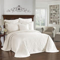 King Charles Modern Farmhouse Floral Matelasse Bedspread, 100% Cotton by Historic+Charleston+Collection