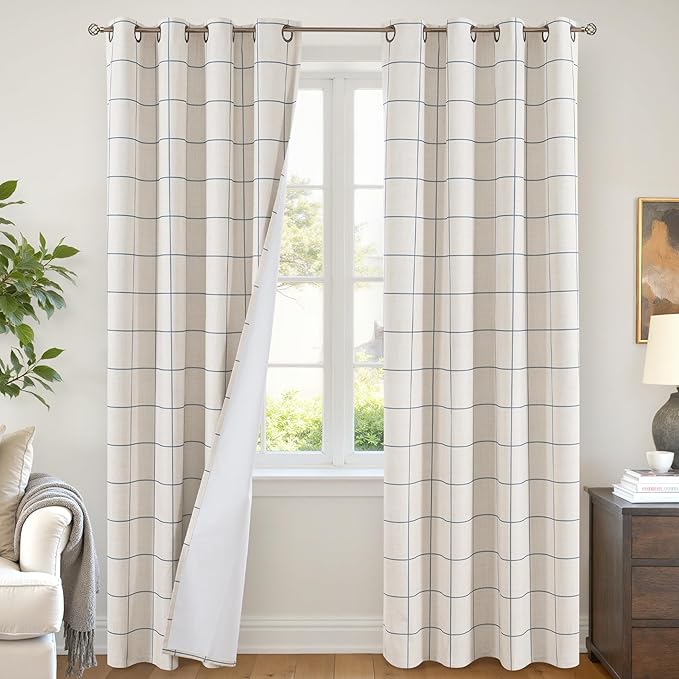 Linen Blackout Curtains by Lajode