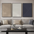 Large Framed Neutral Abstract Wall Art by Cuspin