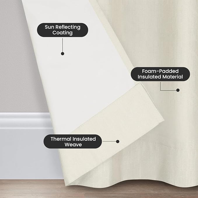 Eclipse Kendall Blackout Rod Pocket Curtain - Image 2