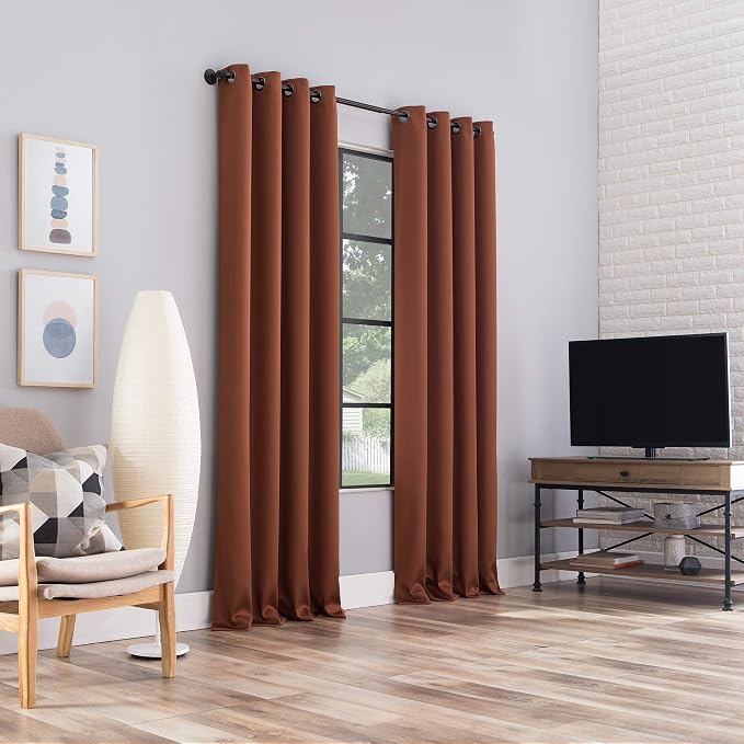 Sun Zero Nordic 2-pack Theater Grade Extreme 100% Blackout Grommet Curtain - Image 6