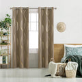 Deconovo Curtains for Living Room, Pattern Blackout Curtains 90 Inches Long | by Unknown
