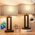 Seealle Nightstand Table Lamps for Bedrooms Set of 2 by SeealleLighting