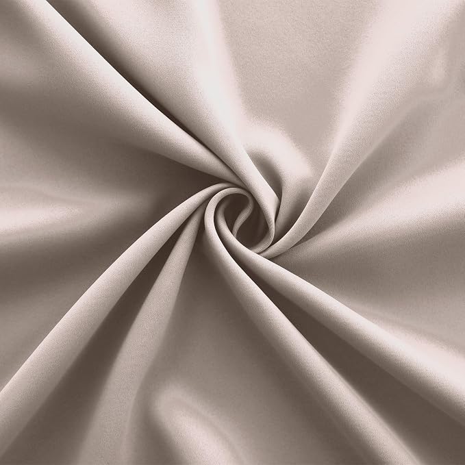 KOUFALL Oatmeal Neutral Blackout Curtains 84 Inches Long - Image 5
