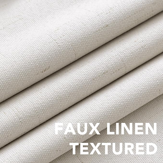 H.VERSAILTEX Blackout Curtains, Durable Thick Textured Look 100% Blackout Patio - Image 4