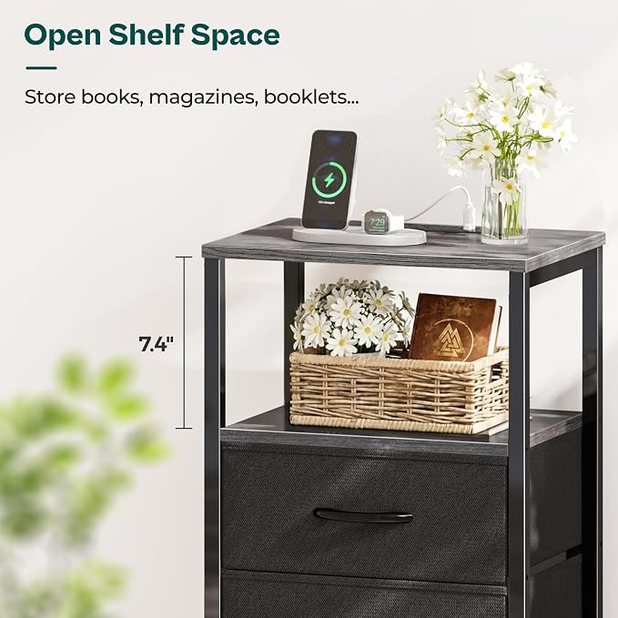 Huuger Nightstands Set of 2, End Tables - Image 7