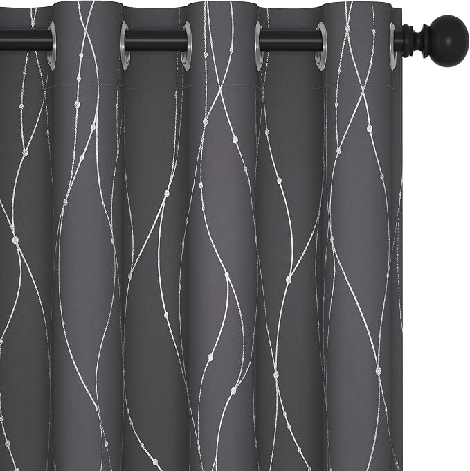 Deconovo Living Room Curtains 72 Inches Long, Thermal Insulated, Room Darkening by Unknown