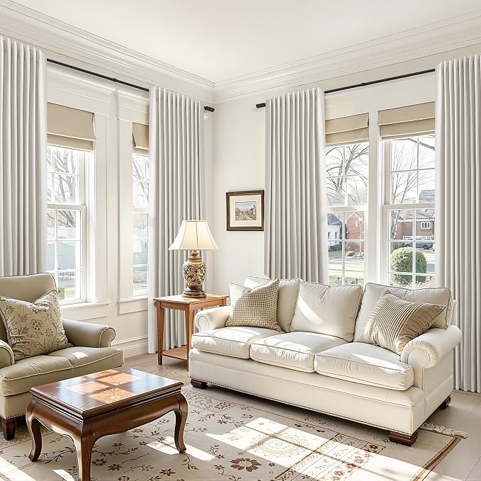 Extra Long 100% Blackout Linen Curtains - Image 6