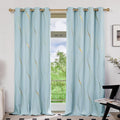 Deconovo Curtains for Living Room, Pattern Blackout Curtains 45 Inches Long | by Unknown