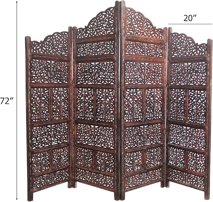 COTTON CRAFT Room Divider Wood Screen - Image 2