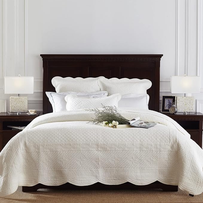 Calla Angel Sage Garden Luxury Pure Cotton Matelasse Quilt by Calla+Angel