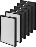 6 Pack 5000 Replacement Filters for Air Doctor 5000 Series Air Purifier, Includes 2 Efficiency + 4 VOC Units(Not Compatible with 5500 Series)