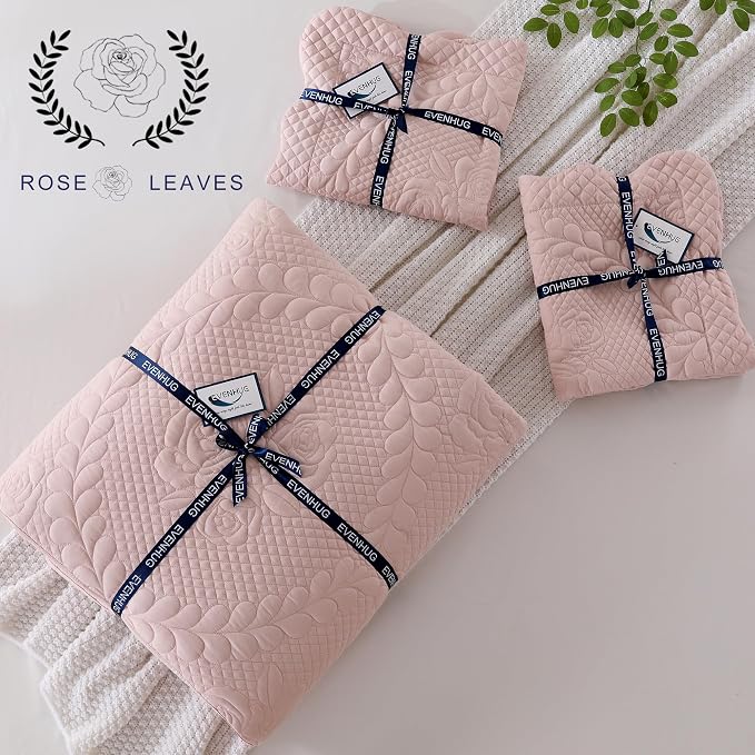 EVENHUG Oversized King Bedspreads California King Quilt Set - Image 9