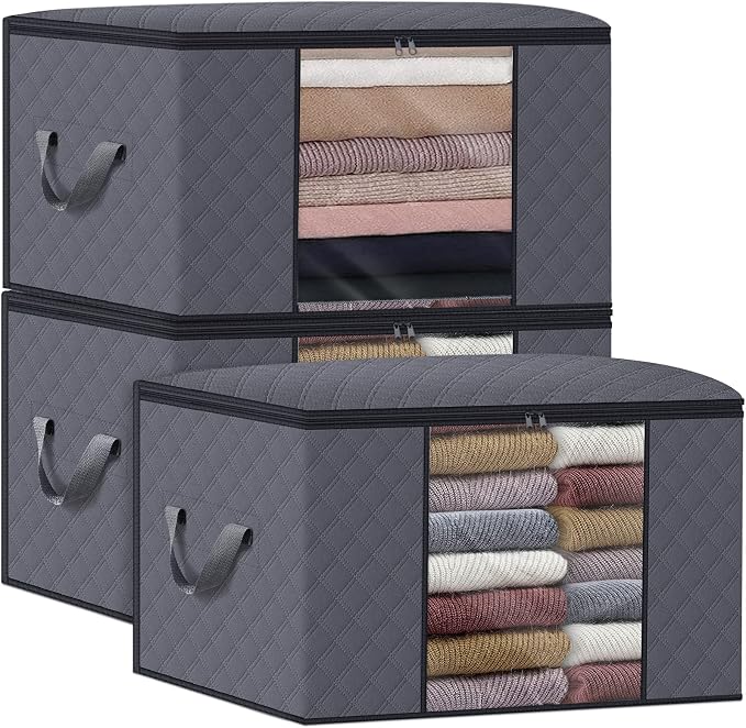 WiseLife Clothes Storage Bags 100L, Large Capacity Blanket Storage Containers - Image 7