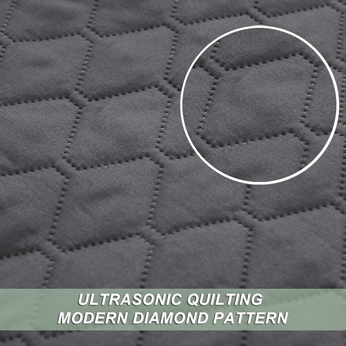Exclusivo Mezcla Reversible Twin Quilt Bedding Set, Soft Microfiber, All Season - Image 4
