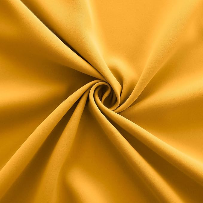 KOUFALL Yellow Curtains 96 Inches Long - Image 7