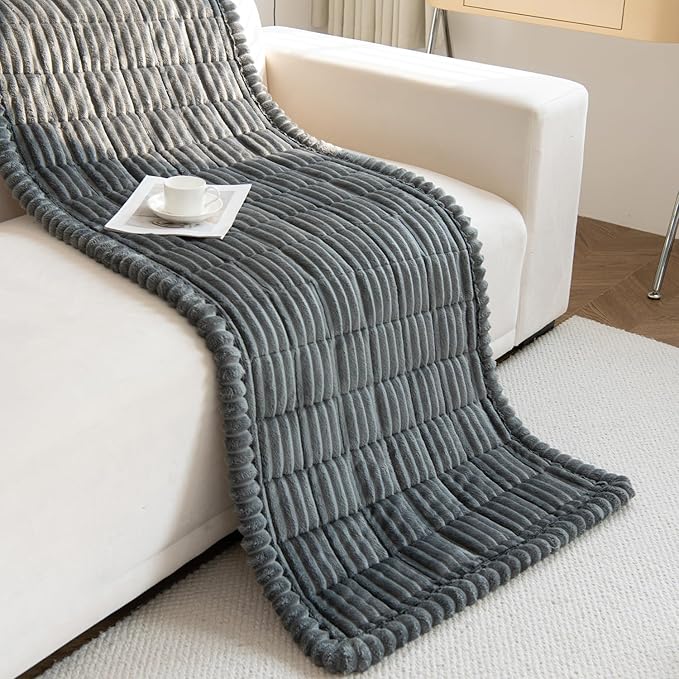 Non Slip Fuzzy Pet Couch Covers for Sofa, Washable Couch Cushion Covers for Dogs Bed Mat (Dark Grey 70 x120)