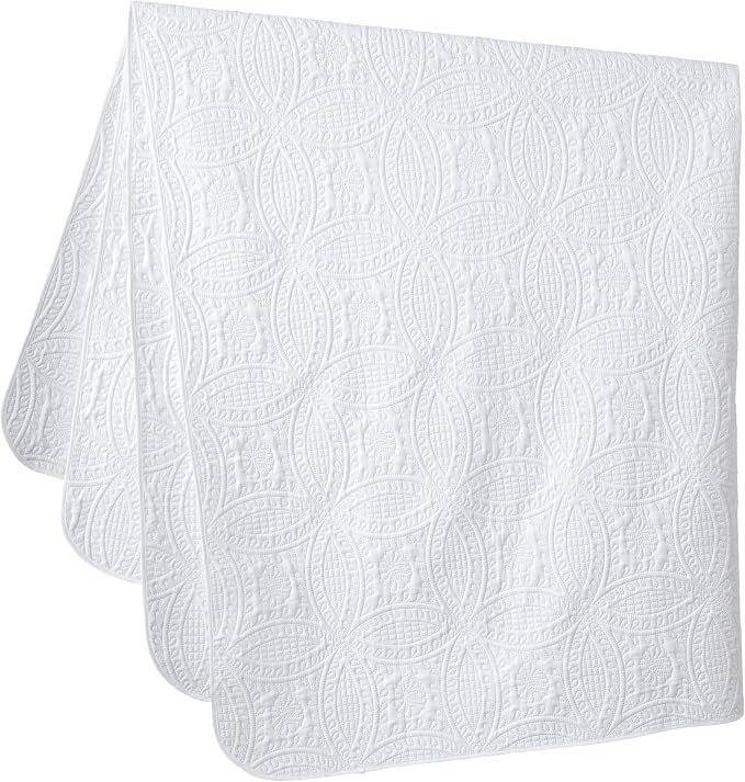 Chezmoi Collection 3 Piece 118 by 106" Austin Oversized Bedspread Coverlet Set - Image 8