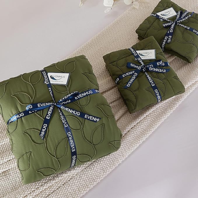 EVENHUG Quilt Queen Size Bedding Set - Image 7