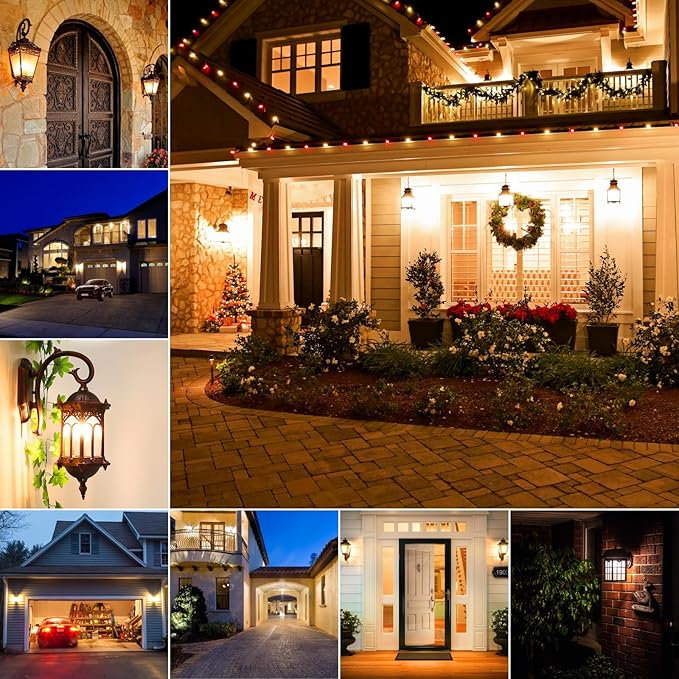 Radar Motion Sensor LED Light Bulbs, 32W Warm White 2700K 4000LM (300 Watt Equivalent) Auto Motion Detector Activated Dusk to Dawn Light for Stairway, Hallway, Porch, Garage, Driveway, Patio, 2 Pack