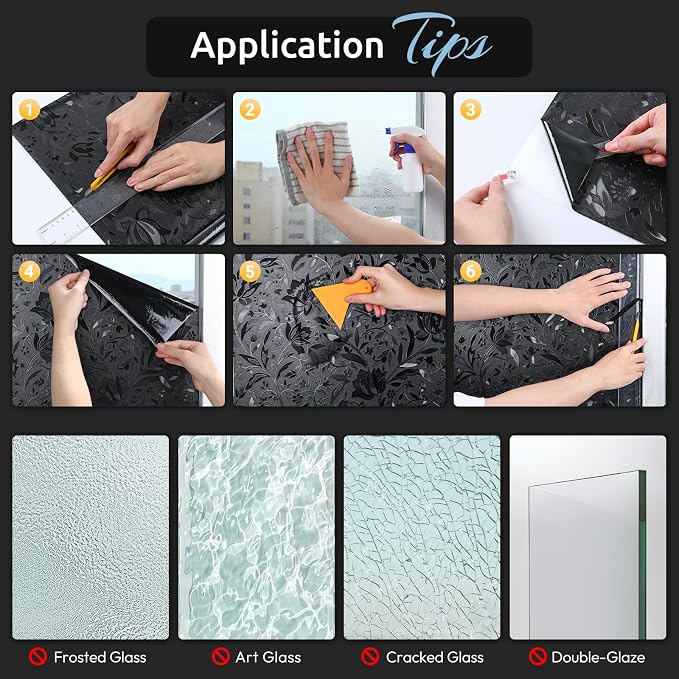 rabbitgoo Total Blackout Window Film, 17.5" x 157.4" | Sun Blocking Light - Image 9