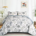 Anibedding King Quilt Set, Floral Botanical Bedspread by Anibedding